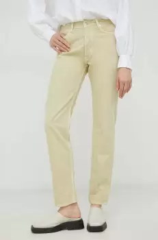 Samsoe Samsoe blugi din bumbac Susan high waist imagine