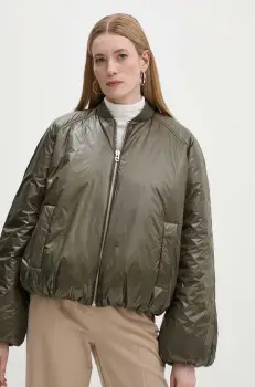 Samsoe Samsoe geaca SAPADDY femei, culoarea verde, de iarna, F24300009 imagine