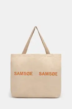 Samsoe Samsoe geanta FRINKA culoarea bej, F20300113 imagine