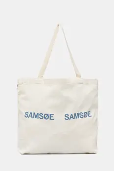 Samsoe Samsoe geanta FRINKA culoarea bej, F20300113 imagine
