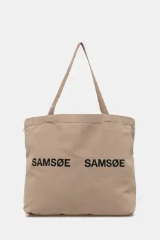 Samsoe Samsoe geanta FRINKA culoarea bej, F20300113 imagine
