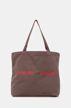 Samsoe Samsoe geanta FRINKA culoarea bej, F20300113 imagine
