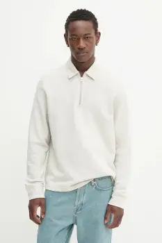 Samsoe Samsoe hanorac de bumbac SALOUIS culoarea gri, melanj, M25200036 imagine