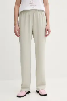 Samsoe Samsoe pantaloni Hoys culoarea verde, drept, high waist, F16304674 imagine