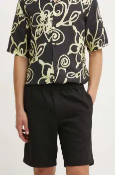 Samsoe Samsoe pantaloni scurti barbati, culoarea bej imagine