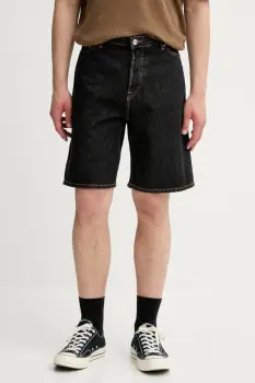 Samsoe Samsoe pantaloni scurti jeans SAEDDIE culoarea gri, M25200086 imagine