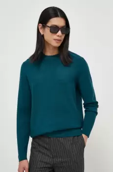 Samsoe Samsoe pulover barbati, culoarea turcoaz imagine