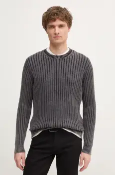 Samsoe Samsoe pulover de bumbac culoarea gri, M24400028 imagine