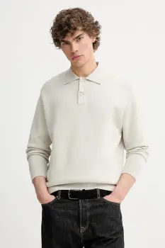 Samsoe Samsoe pulover SANINO culoarea bej, light, M25200022 imagine