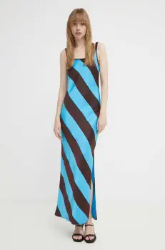 Samsoe Samsoe rochie culoarea portocaliu, maxi, drept imagine