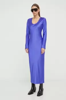 Samsoe Samsoe rochie culoarea violet, maxi, mulata imagine