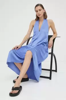 Samsoe Samsoe rochie culoarea violet, mini, evazati imagine