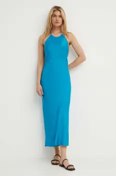 Samsoe Samsoe rochie SANJA maxi, drept, F24200144 imagine