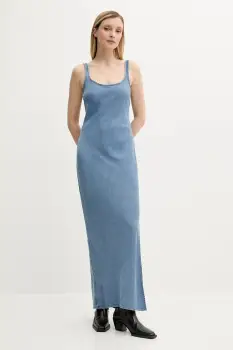 Samsoe Samsoe rochie SASUNNA maxi, drept, F25200078 imagine