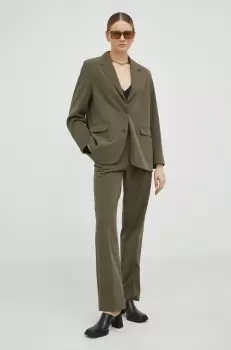 Samsoe Samsoe sacou culoarea verde, un singur rand de nasturi, neted imagine