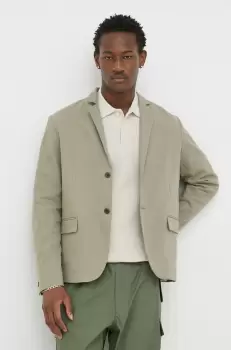 Samsoe Samsoe sacou din bumbac Nork culoarea bej imagine