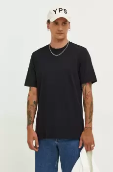 Samsoe Samsoe tricou din bumbac culoarea negru, neted imagine