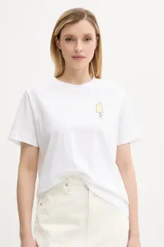 Samsoe Samsoe tricou din bumbac SACAMINO culoarea alb, F25200025 imagine