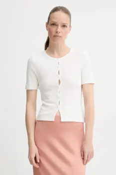 Samsoe Samsoe tricou din bumbac SAJUNI culoarea alb, F25200028 imagine