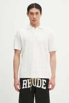 Samsoe Samsoe tricou polo Safinn culoarea bej, uni, M25100010 imagine