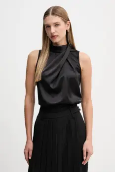 Sandro Ferrone bluza culoarea negru, uni, S22YBFLOGICA imagine