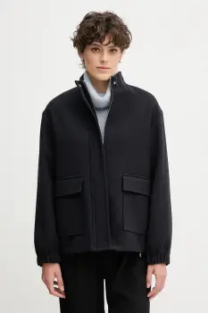 Sandro Ferrone geaca culoarea bleumarin, de tranzitie, oversize, S95YBFCEDRO imagine