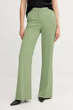 Sandro Ferrone pantaloni culoarea verde, lat, high waist, S25XBEFRING imagine