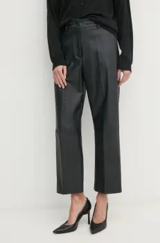 Sandro Ferrone pantaloni femei, culoarea negru, drept, high waist, SFS15YBERACHELE imagine