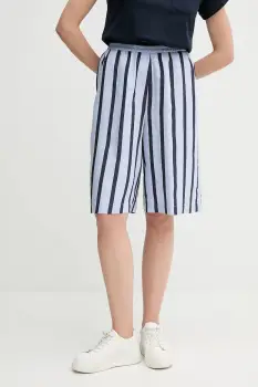 Sandro Ferrone pantaloni scurti cu imprimeu, high waist, S15XBEARPA imagine