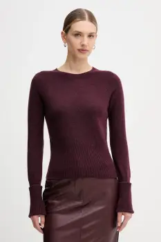 Sandro Ferrone pulover de lana culoarea bordo, light, S9YBFNOCE imagine