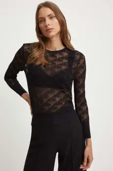 Sandro Ferrone pulover femei, culoarea negru, light, SFS138XBDBLAKE imagine