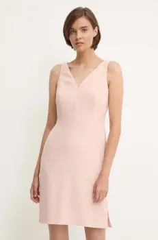 Sandro Ferrone rochie culoarea bej, mini, mulata, SFS21XBDNEWYORK imagine