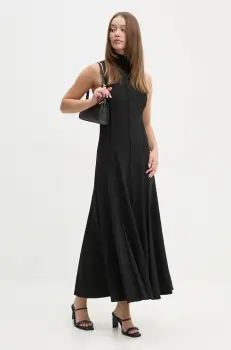 Sandro Ferrone rochie culoarea negru, maxi, evazati, SFS23YBEBOTTONE imagine