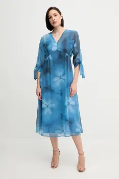 Sandro Ferrone rochie midi, evazati, S32XBEMARTA imagine