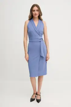 Sandro Ferrone rochie midi, mulata, S18XBESAY imagine