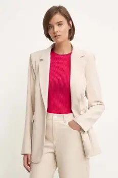 Sandro Ferrone sacou culoarea bej, un singur rand de nasturi, neted, SFS18XBDALTROVE imagine