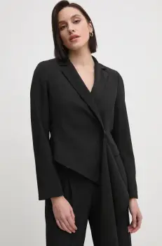 Sandro Ferrone sacou culoarea negru, un singur rand de nasturi, neted, SFS23YBEBARBUSI imagine