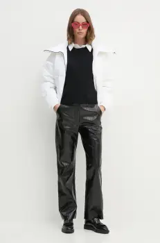 Save The Duck geaca HINA femei, culoarea alb, de iarna, oversize, D31318W.COFY19 imagine