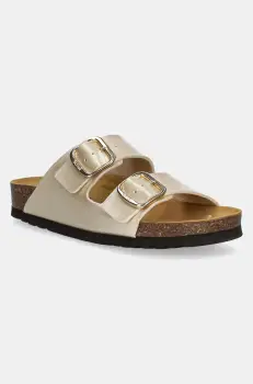 Scholl papuci JOSEPHINE femei, culoarea auriu, F321662329 imagine