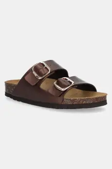 Scholl papuci JOSEPHINE femei, culoarea maro, F321661071 imagine