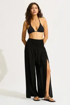 Seafolly pantaloni de femei din vascoza Shirred Waist Wrap imagine