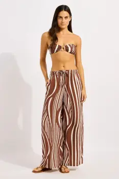 Seafolly pantaloni wide leg feminini Drawcord Wide imagine