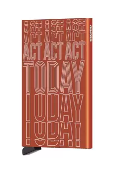 Secrid portofel Cardprotector Laser Orange culoarea portocaliu imagine