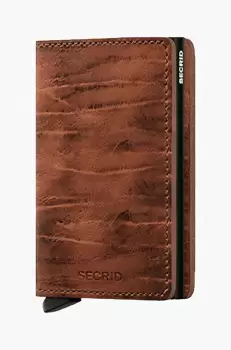 Secrid portofel culoarea bordo, Portfel Secrid Slimwallet Dutch Martin Whiskey SDM-WHISKEY imagine