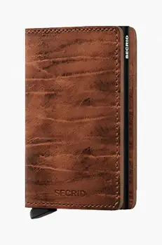 Secrid portofel culoarea bordo, Portfel Secrid Slimwallet Dutch Martin Whiskey SDM-WHISKEY imagine