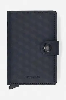 Secrid portofel culoarea negru, Portfel Secrid Miniwallet Optical MOP-BLACK-TITANIUM imagine