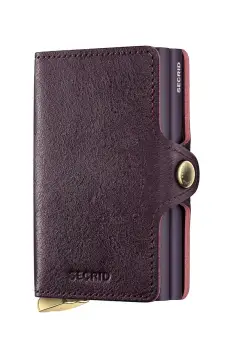 Secrid portofel de piele BASCO culoarea bordo imagine