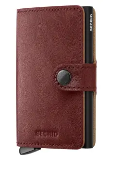 Secrid portofel de piele BASCO culoarea maro imagine