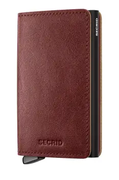 Secrid portofel de piele BASCO culoarea maro imagine