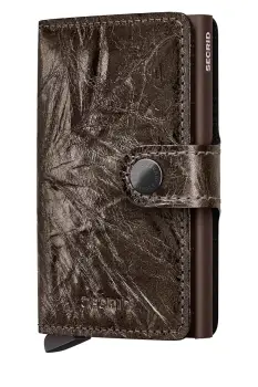 Secrid portofel de piele CRUNCH culoarea auriu, MCr-Gold imagine